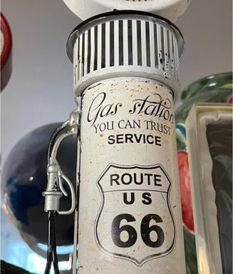horloge gaz antique route 66